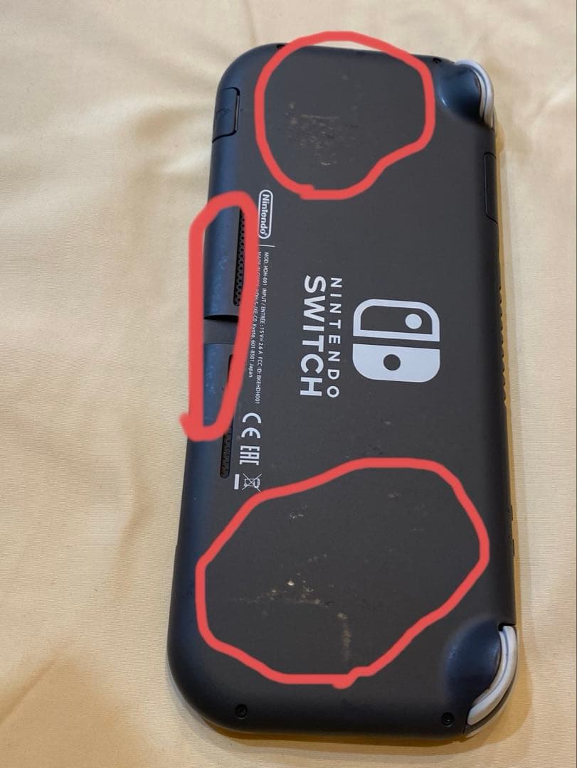 ジャンク品】充電器付きNintendo Switch Lite グレー