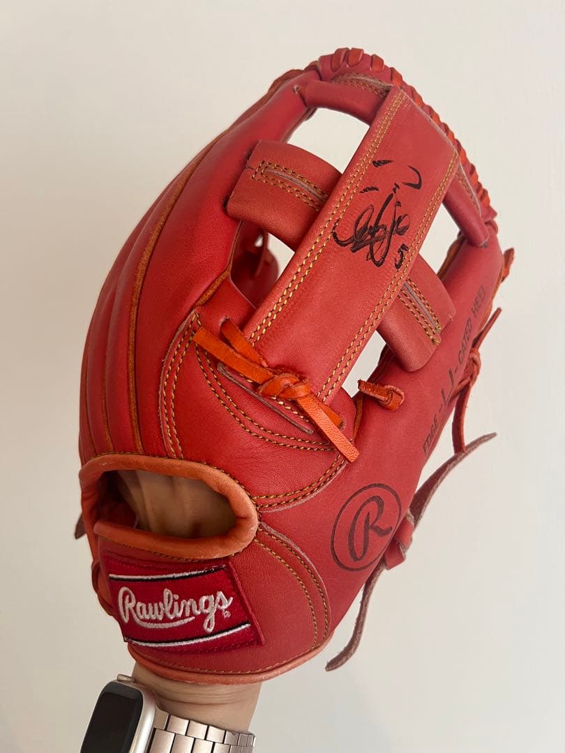 Rawlings ABSORD 軟式グローブ レッド サイン入り