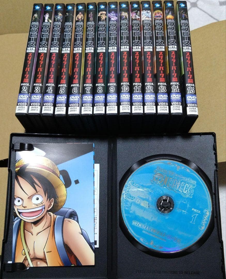 ONE PIECE　10thシーズンスリラーバーク篇　ＤＶＤ１５巻セット④