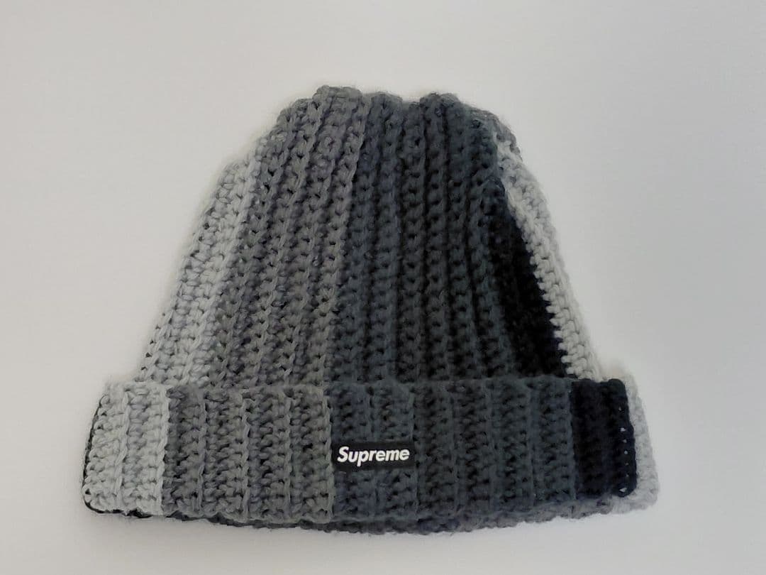 美品　Supreme　Gradient　Crochet　Beanie　Black