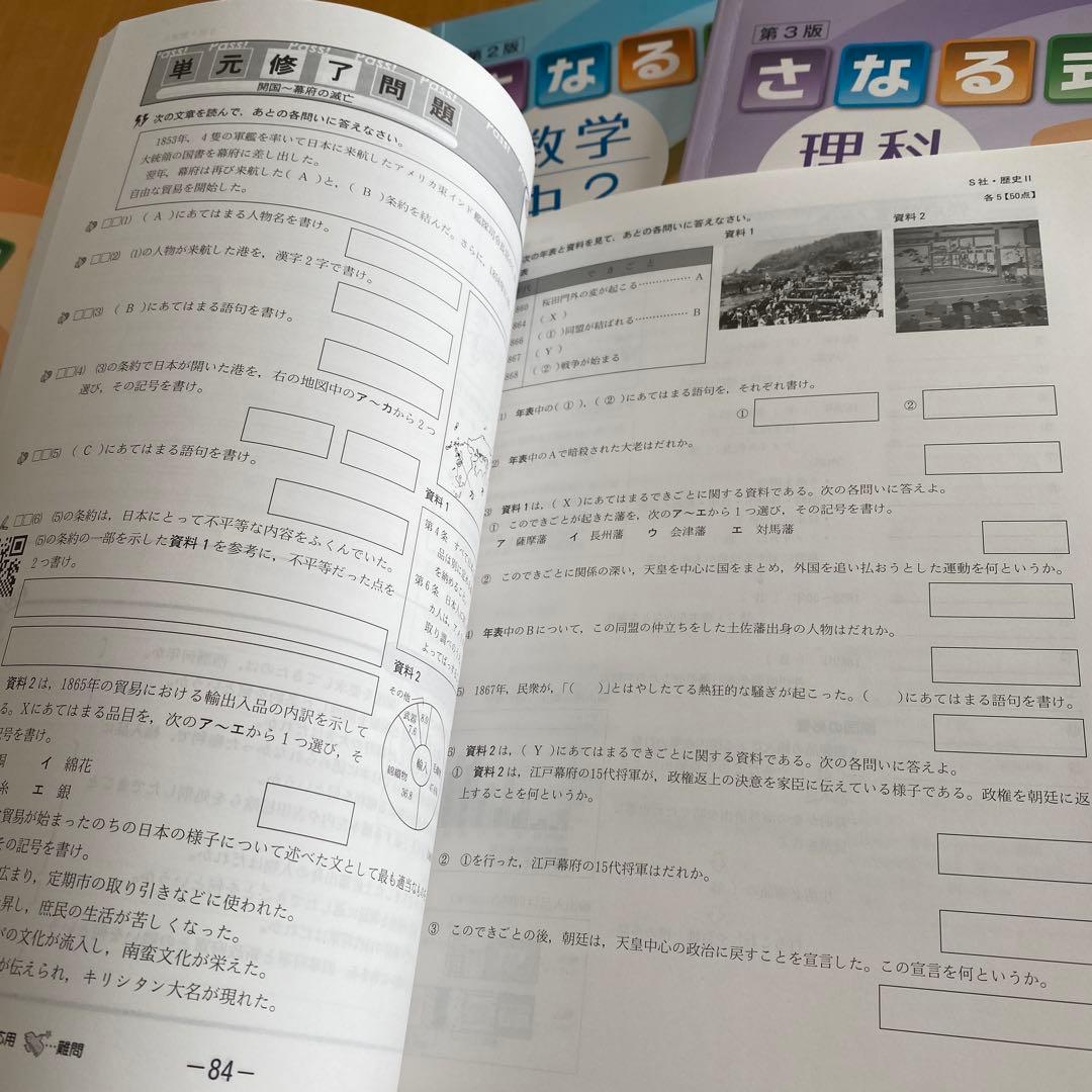 佐鳴予備校 中学2年生 2023年度 5教科ワーク 7冊セット