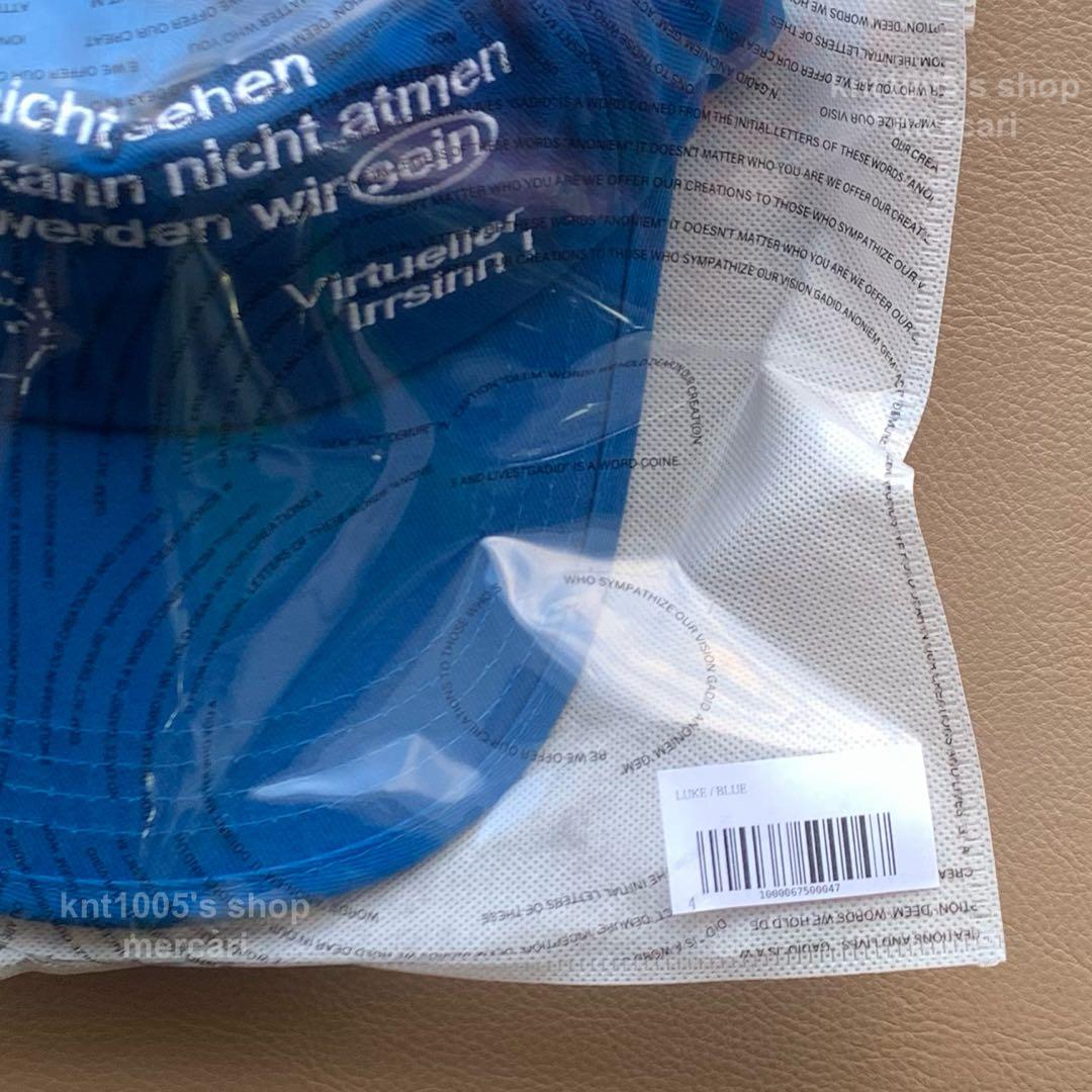 【未開封】新品 GADID ANONIEM ガディッドアノニム CAP キャップ