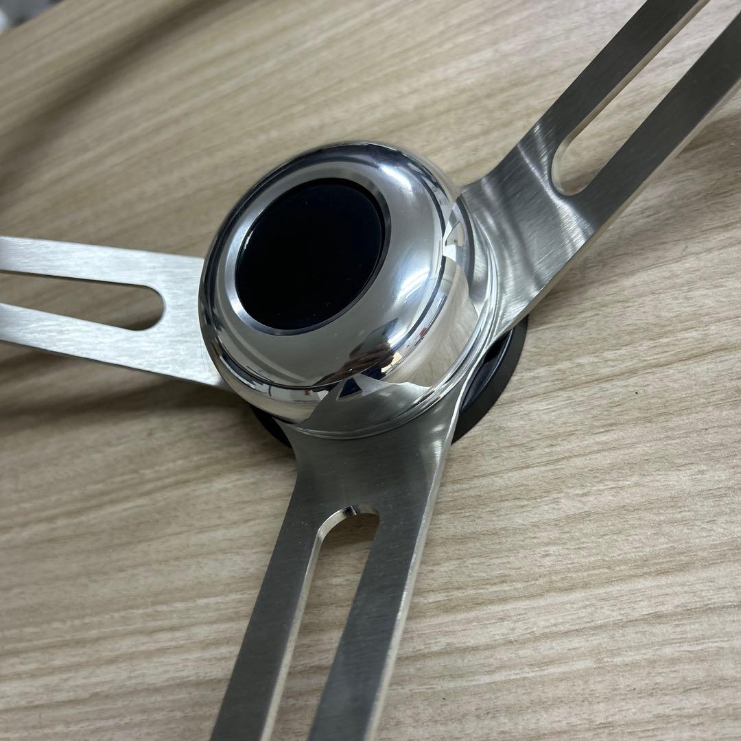 35.5パイ ウッドステアリング 3スポーク ディープコーン