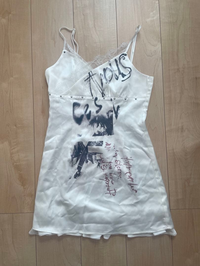 Cest Nous プリントキャミワンピース y2k