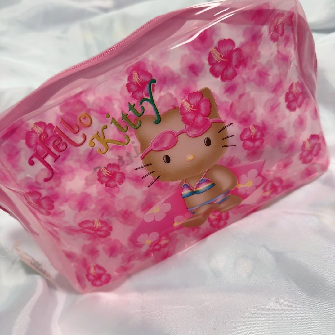 日焼けキティ ビニールポーチ 平成レトロ 小麦色