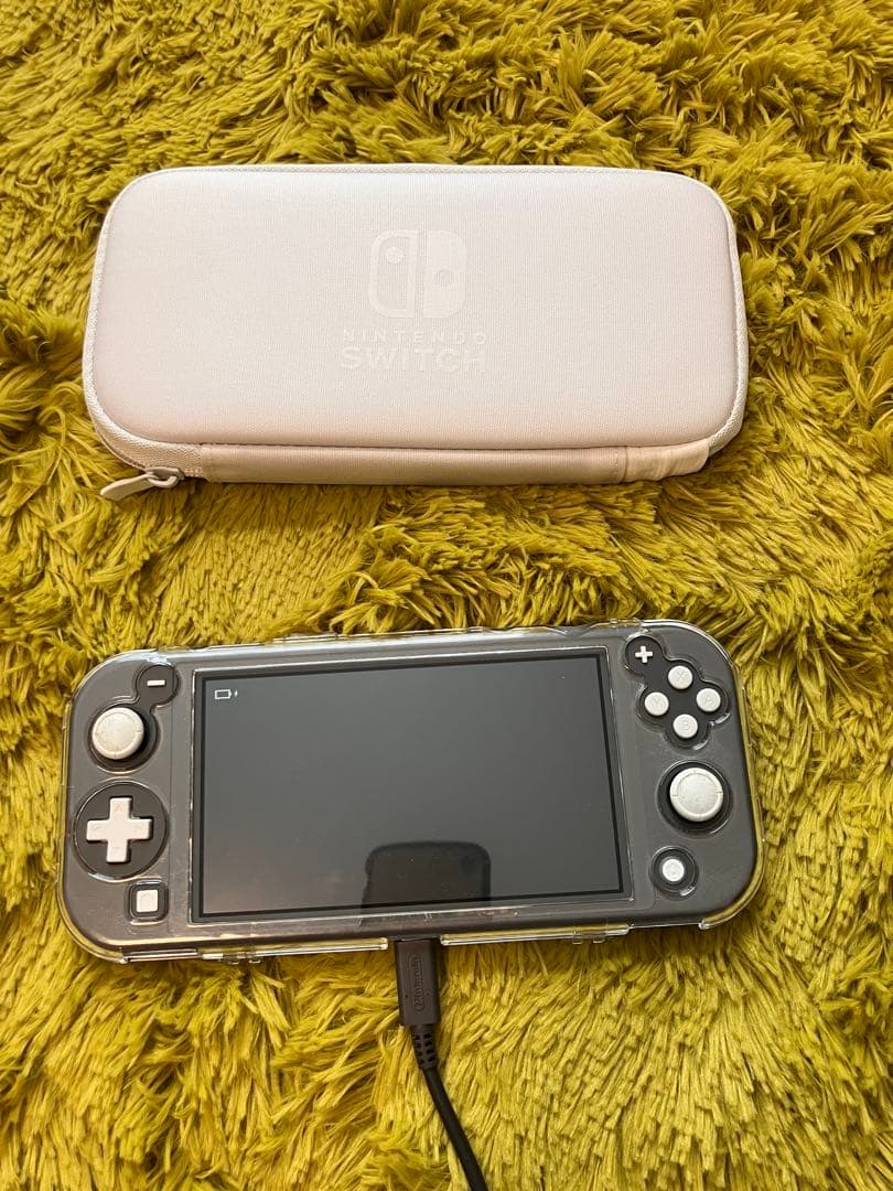 Switch lite ブラック　本体　クリアケース　収納ケース　セット