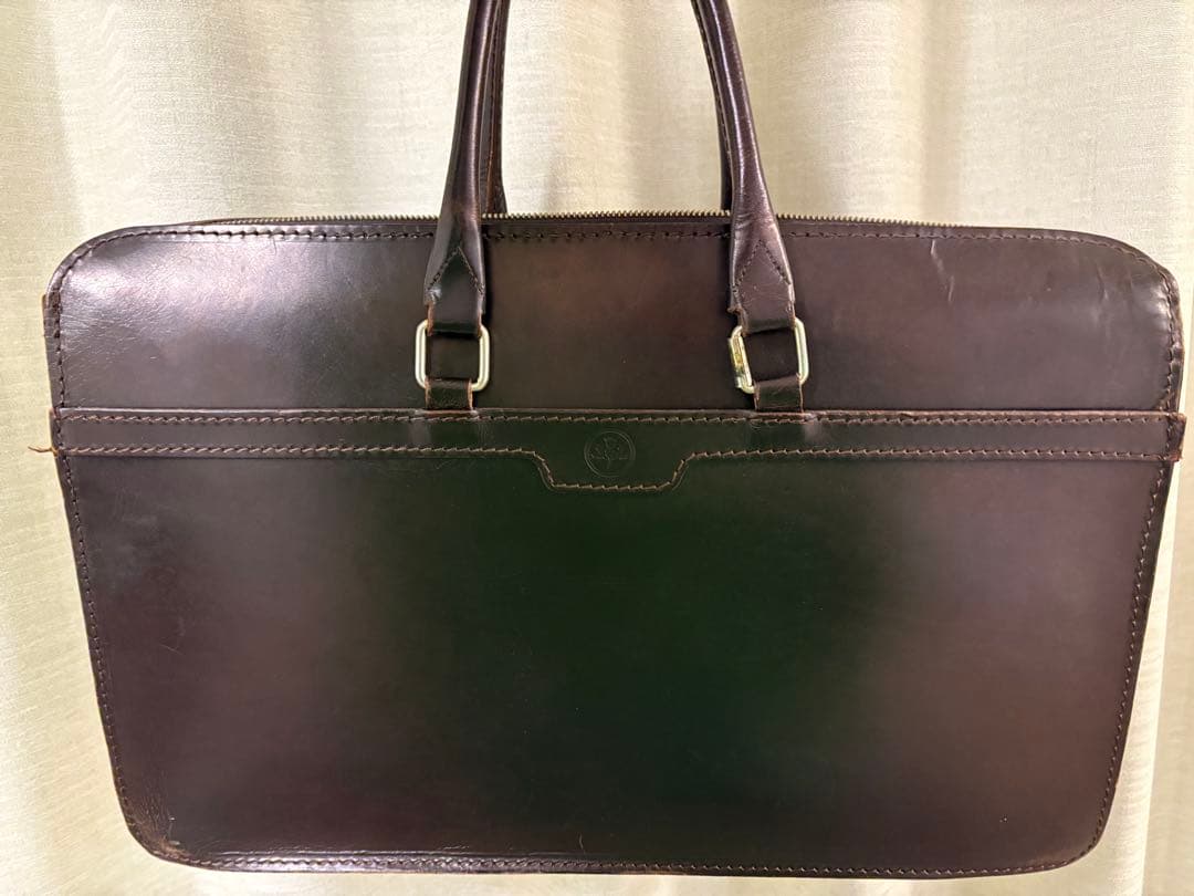グレンロイヤル　ブリーフケース　ブライドルレザー 軽量 A4 脱着式収納