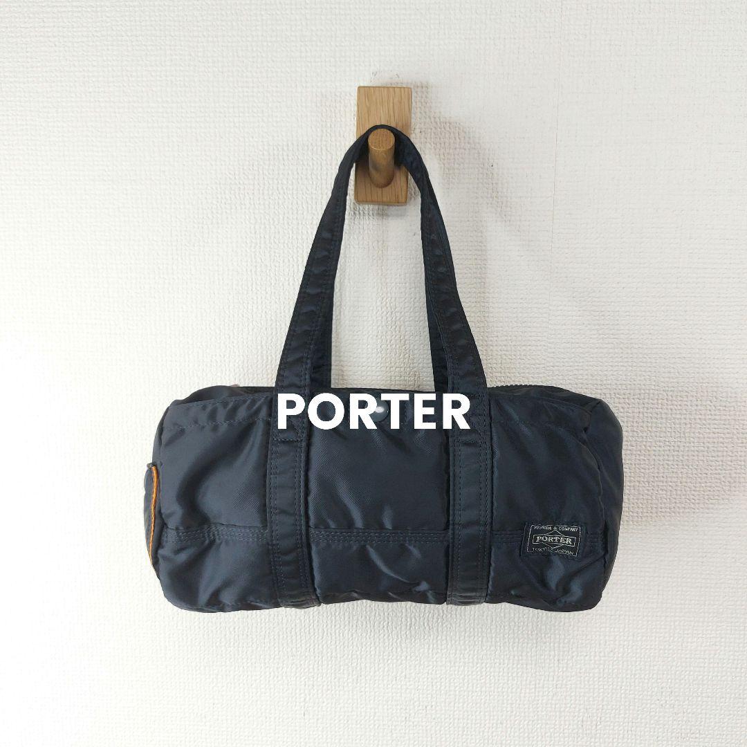 【大人気】　PORTER　ポーター　ミニドラムバッグ　S　タンカー　黒　廃番