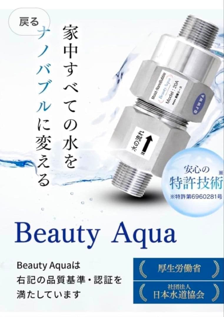 ナノバブル発生装置 モイストナノバブル Beauty Aqua 20A