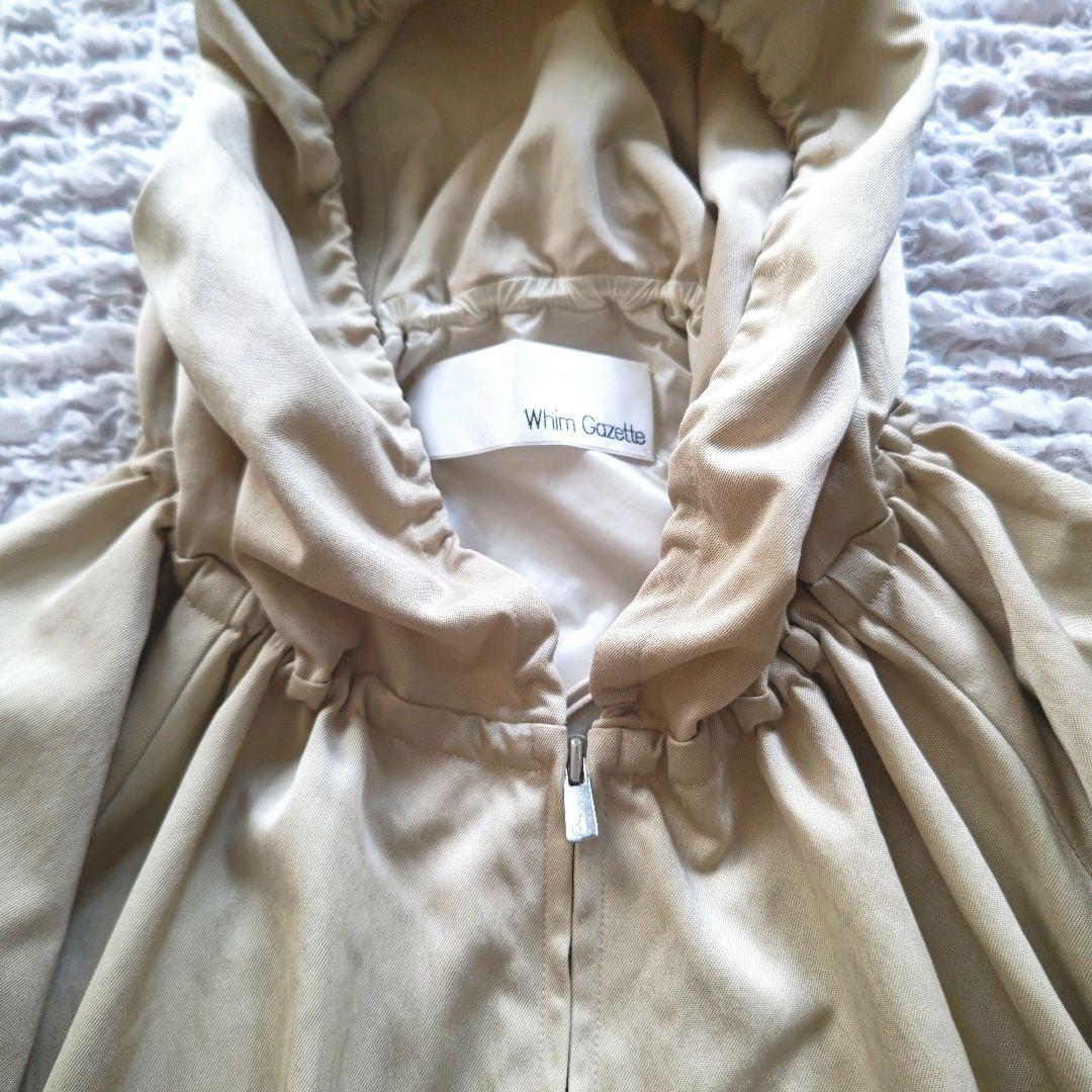 ウィムガゼット フーデッドブルゾン　日本製　ベージュ　フリー