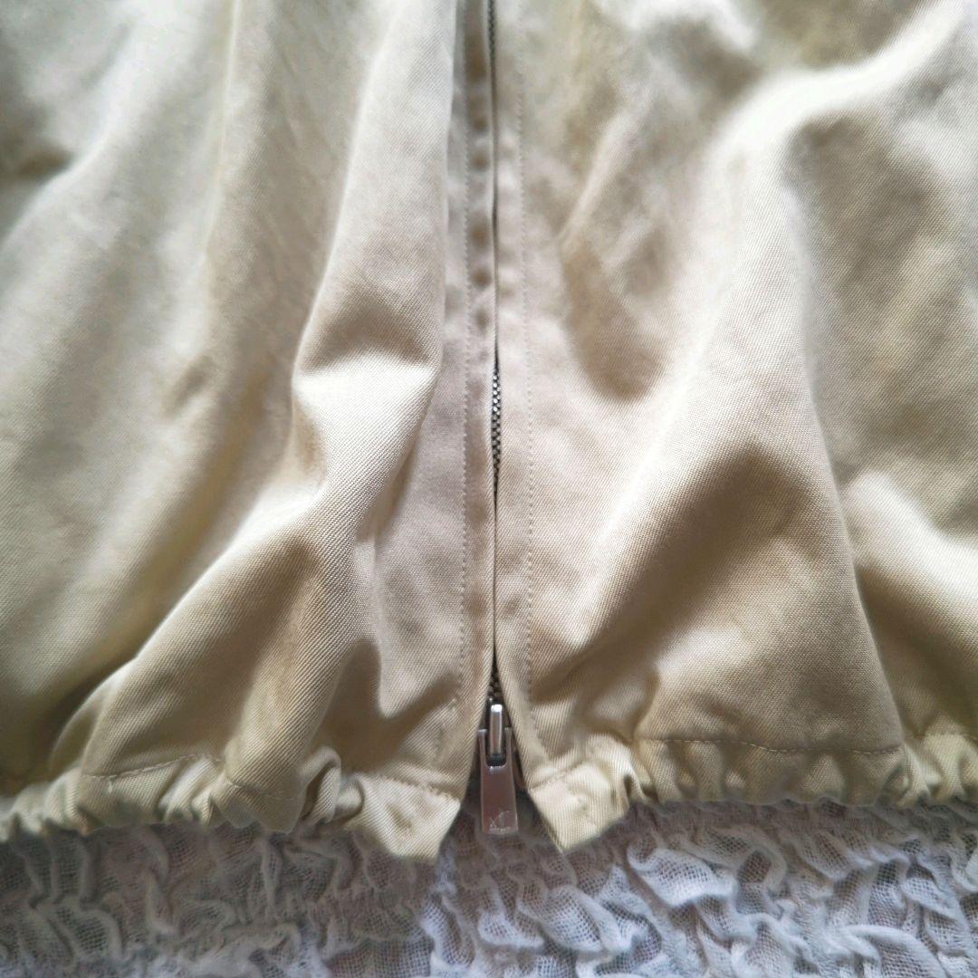 ウィムガゼット フーデッドブルゾン　日本製　ベージュ　フリー