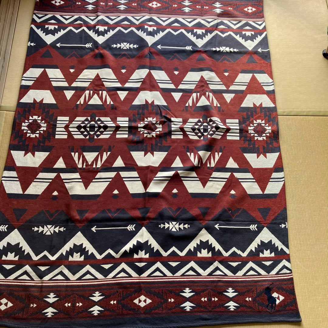 ラルフローレン　ジオメトリックパターンラグ