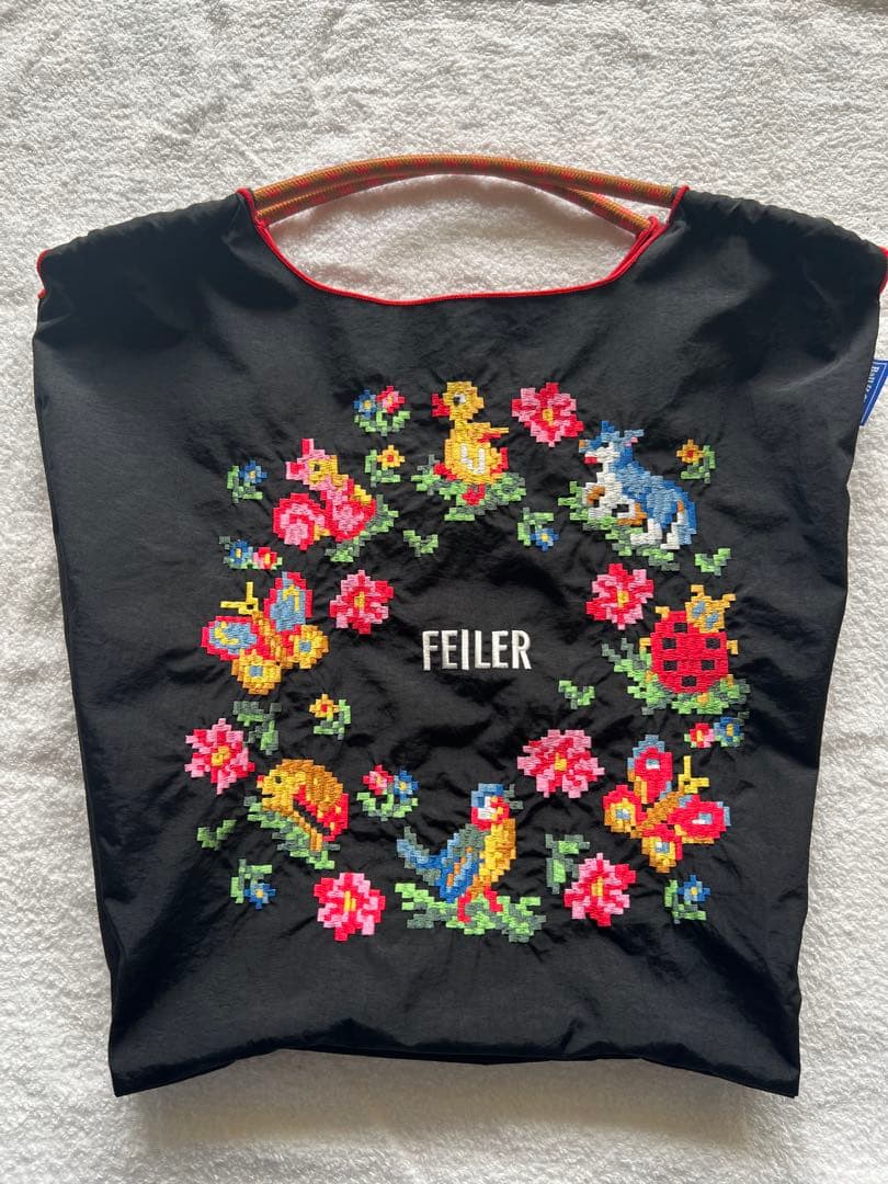 FEILER フェイラー　ボールアンドチェーン　エコバッグ　Mサイズ　中古品