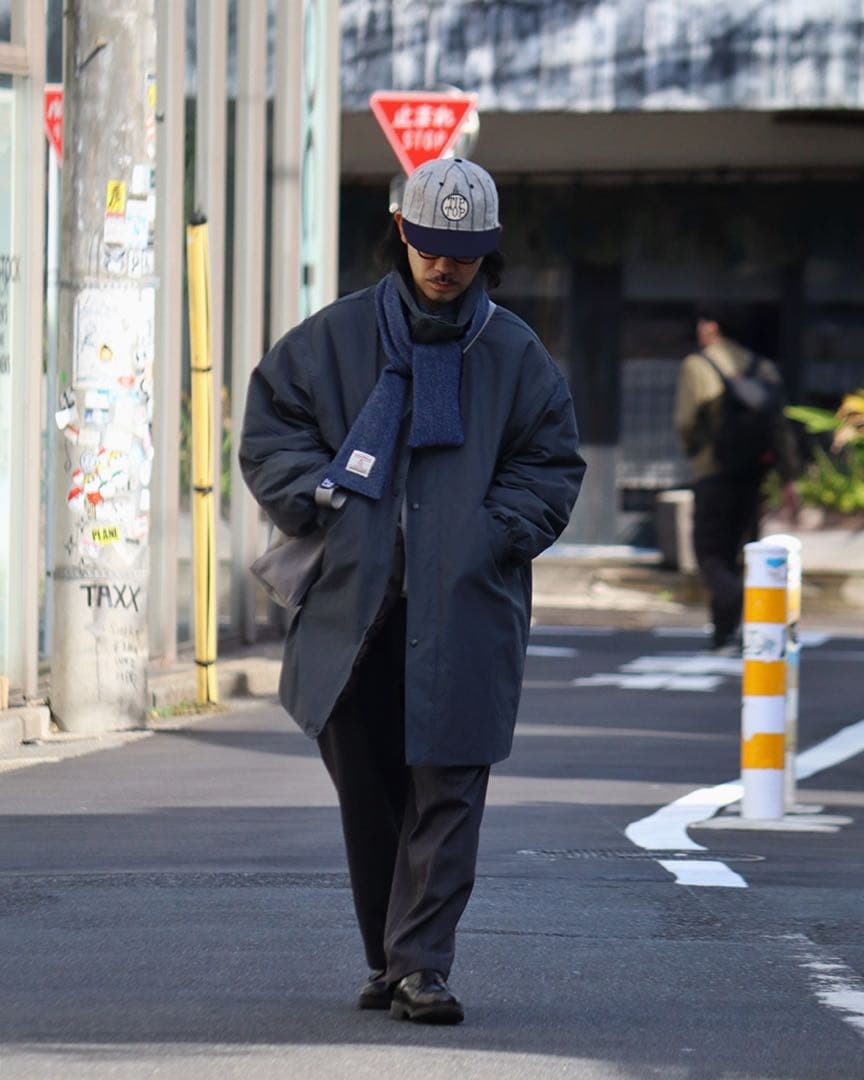 Double Peak Field Down Coat パープルレーベル