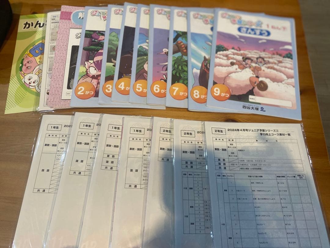 四谷大塚　ジュニア予習シリーズ1.2年生用