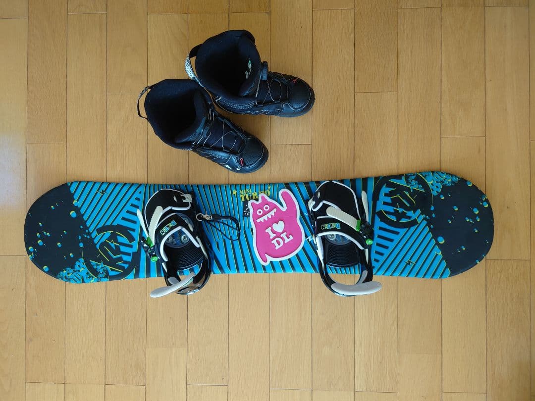 K2ミニターボ110㎝ ブーツ21cm　ビンディングBURTONグロムGROM