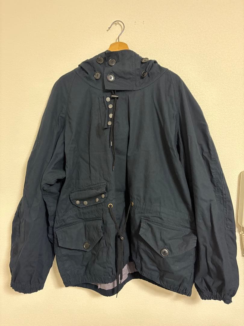 【美品】WAIPER INC.ロイヤルネイビースモックパーカー