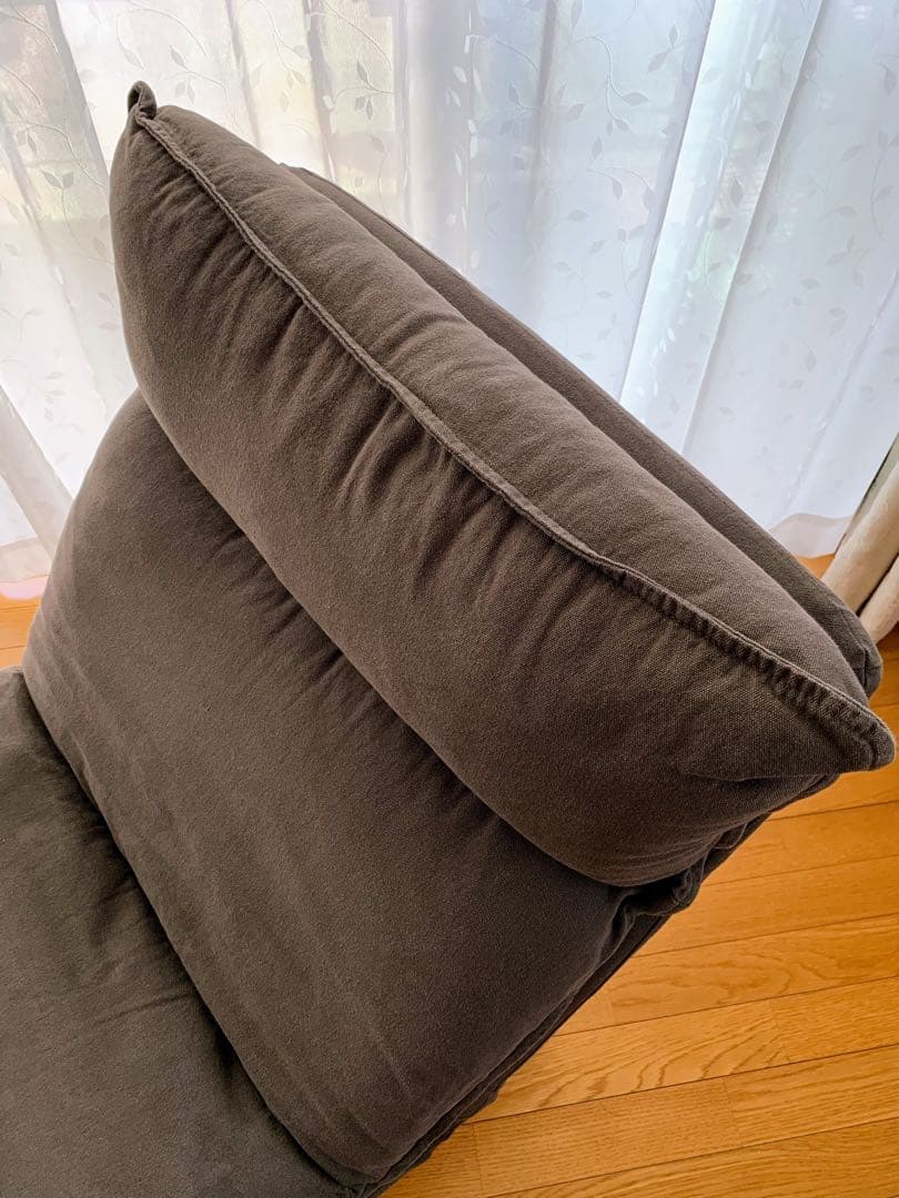 無印良品ハイバックリクライニングソファー　オットマンセット　引き取り限定