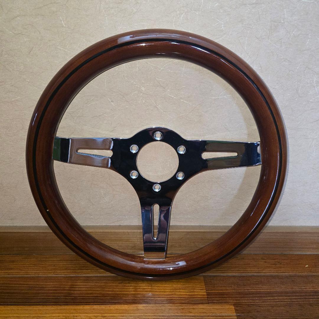 ウッドステアリング　29π 290mm　旧車