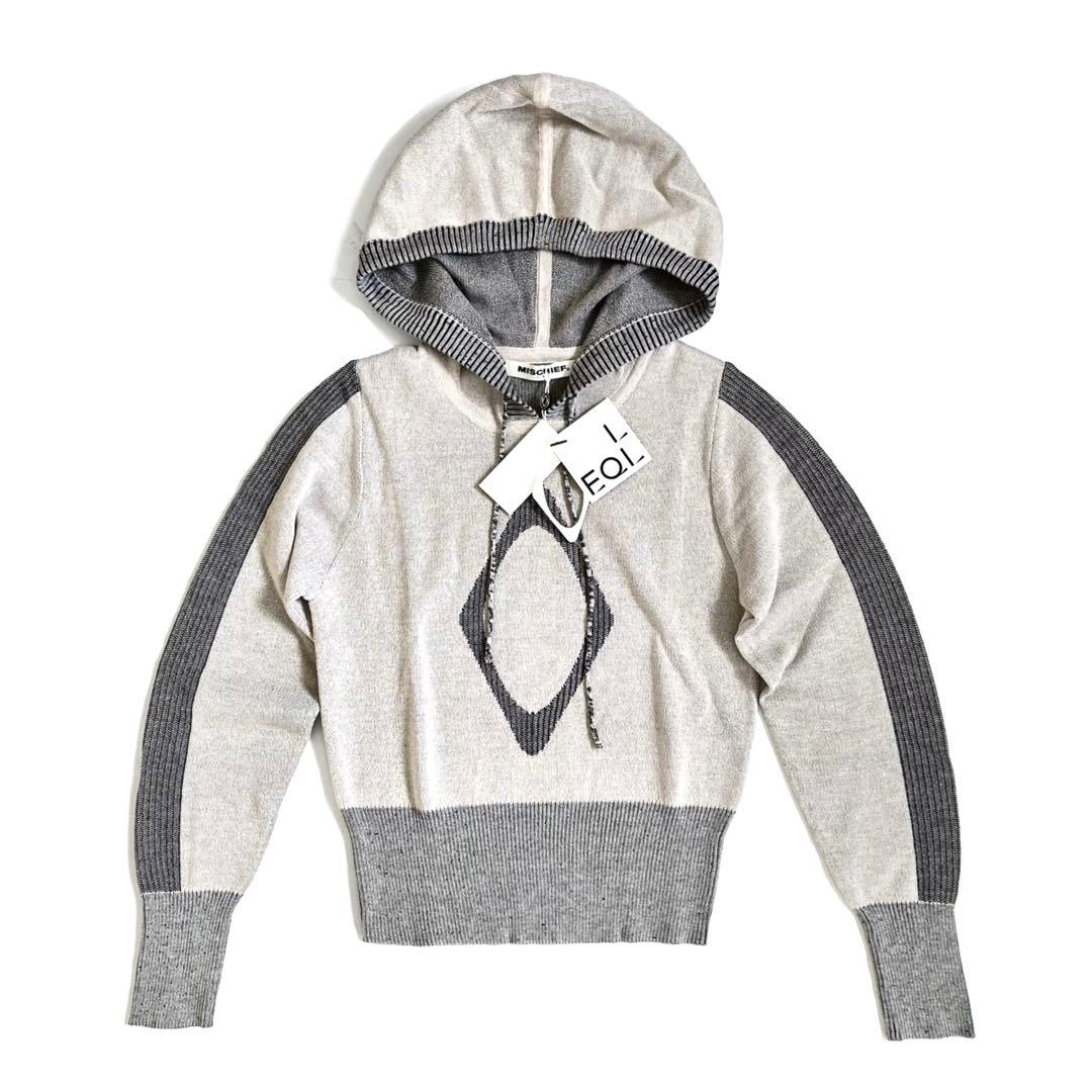 MSCHF RHOMBUS KNIT HOODIE BEIGE（M）
