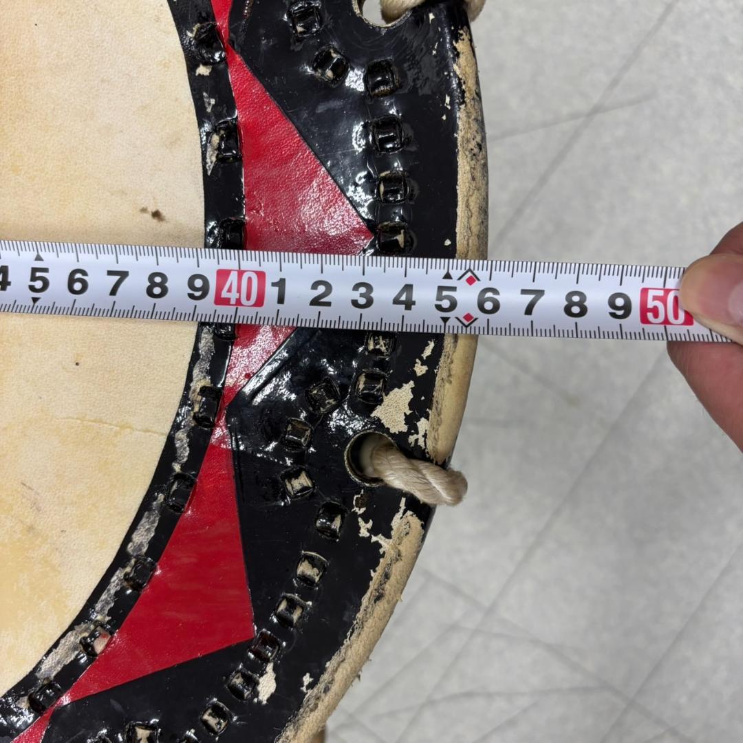 盛岡 さんさ太鼓 一尺五寸 1尺5寸 直径 約46cm バチ付き