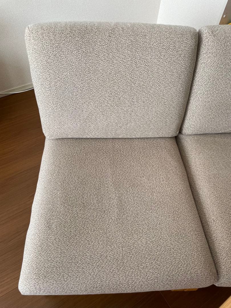 無印良品 リビング・ダイニングソファチェア・オーク材（カバー付） 2脚セット