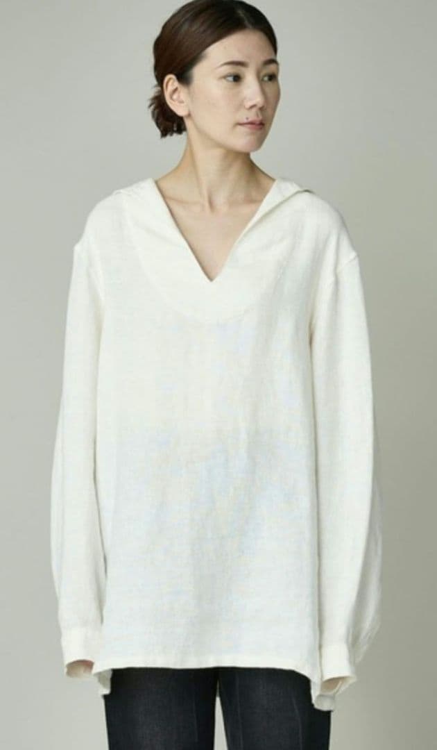 &RC アイボリー セーラー長袖シャツ カレンソロジー