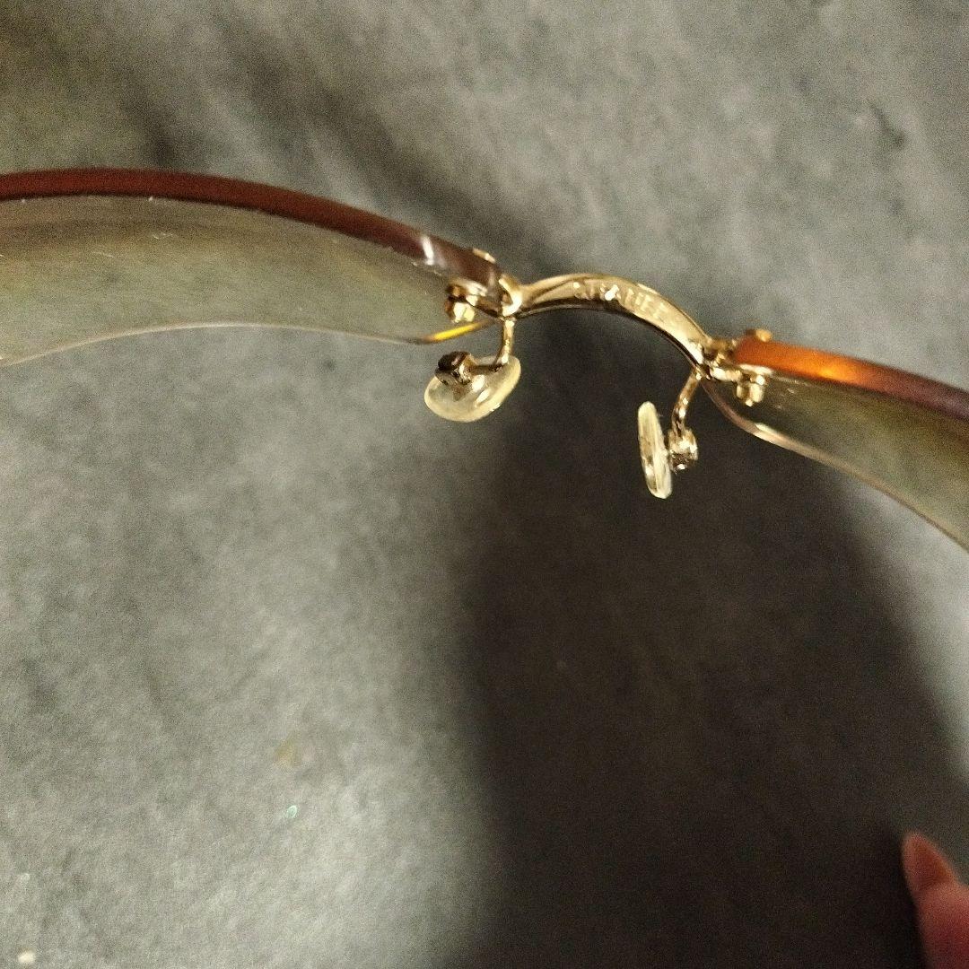 CHANEL ココマーク サングラス 希少 リムレス