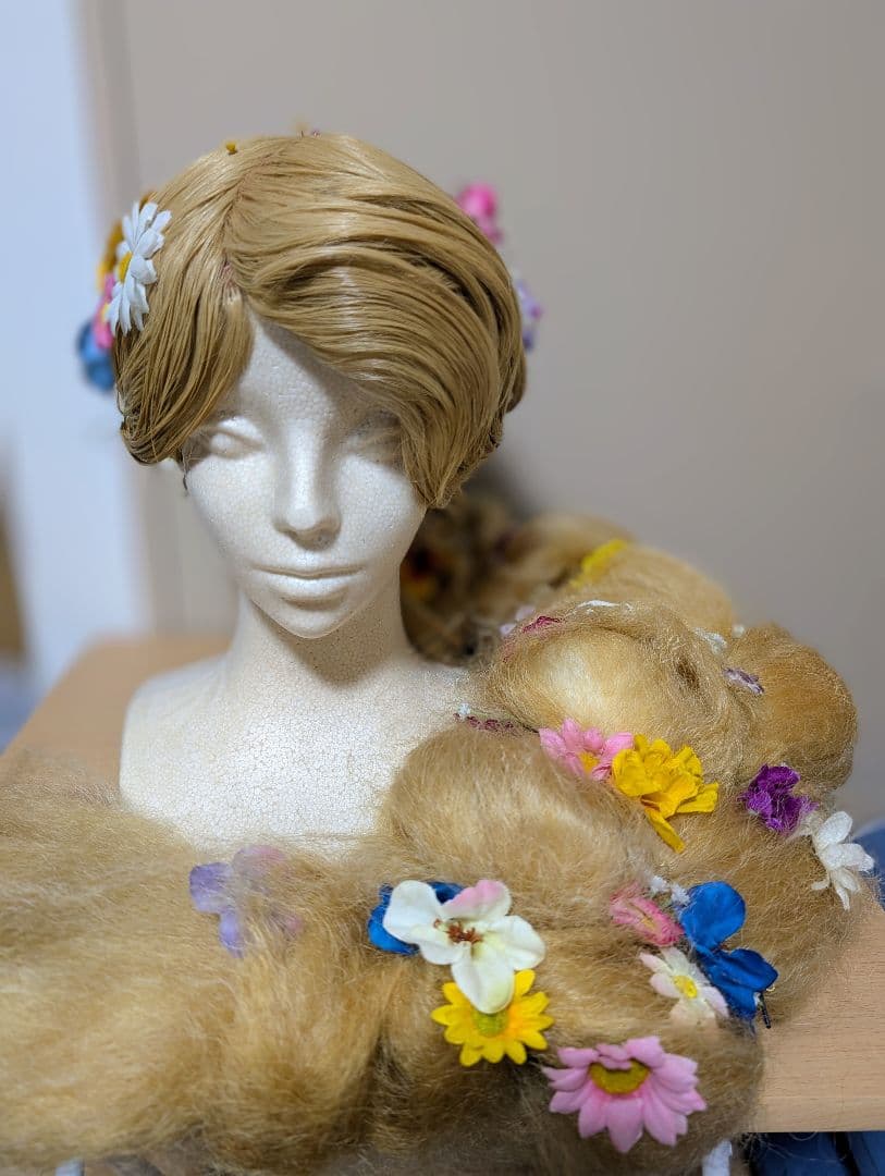 ラプンツェル　ウィッグ　Dハロ　仮装　コスプレ