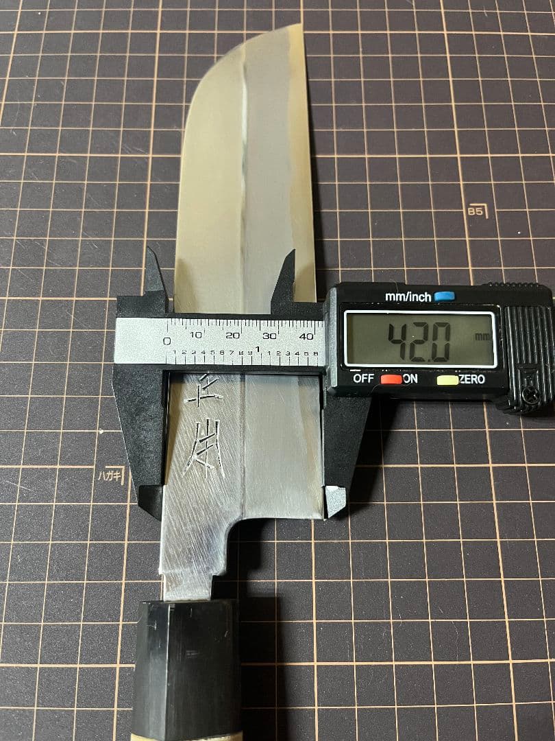 KK正本総本店 むきもの 薄刃包丁 水牛柄 白鋼ニ 刃渡り18cm 美品