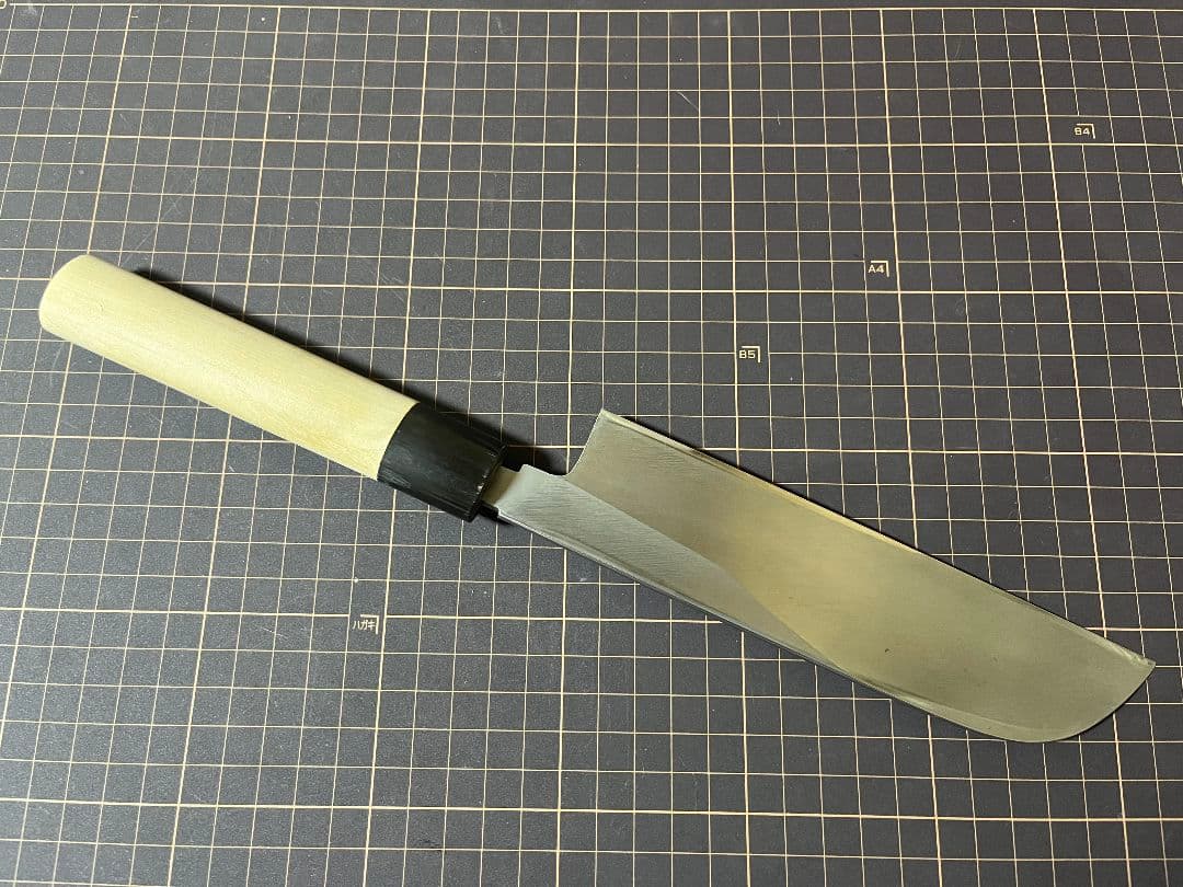 KK正本総本店 むきもの 薄刃包丁 水牛柄 白鋼ニ 刃渡り18cm 美品