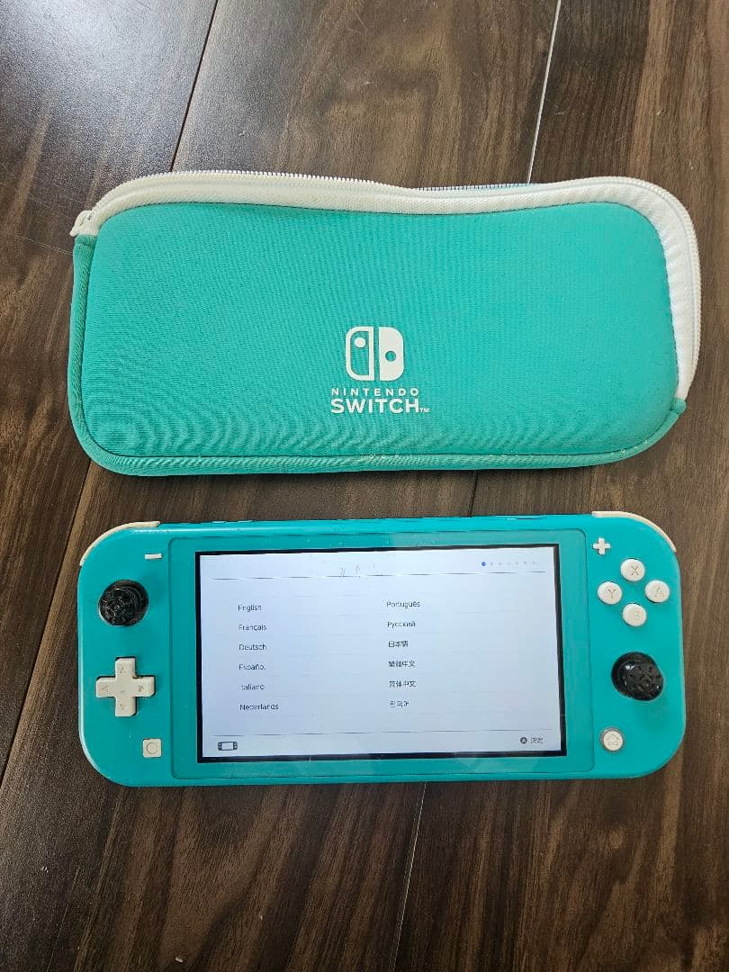 [故障あり]Nintendo Switch Lite ターコイズ 専用ケース付き