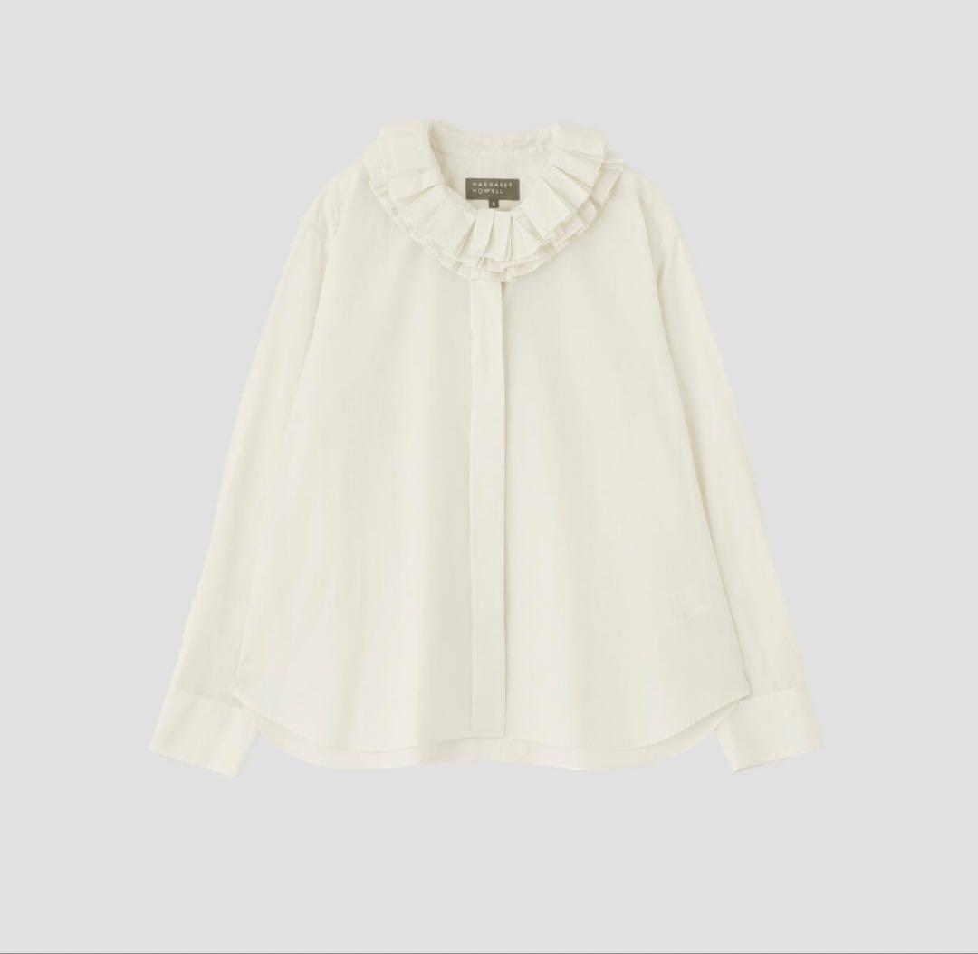 マーガレットハウエルフリルシャツ