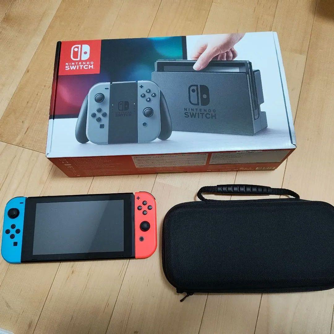 Nintendo Switch 本体 ケース付き ACアダプター無し