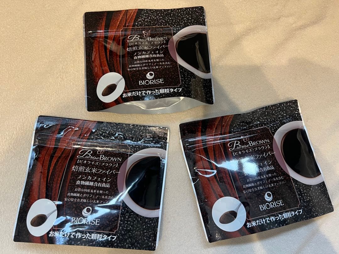 ビオライズ・ブラウン　焙煎玄米ファイバー　賞味期限2025/10/4 ３袋