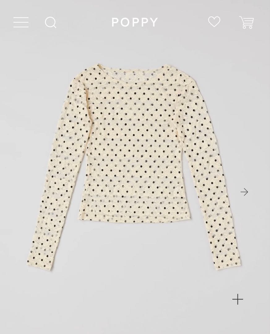 POPPY シースルートップス