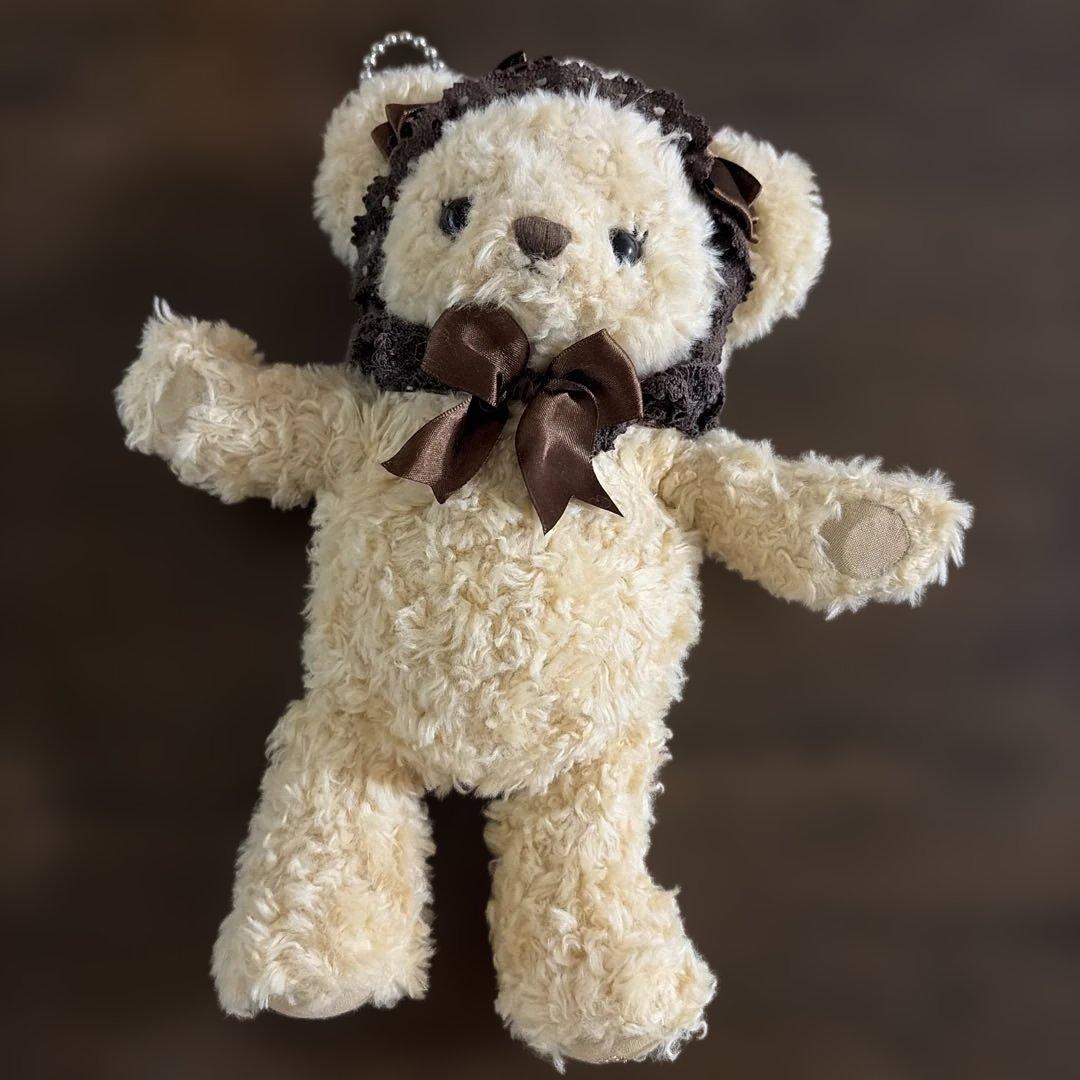 R*H様 ベイビー　くまくみゃポシェット 茶リボン ヴィンテージ　ミニサイズ