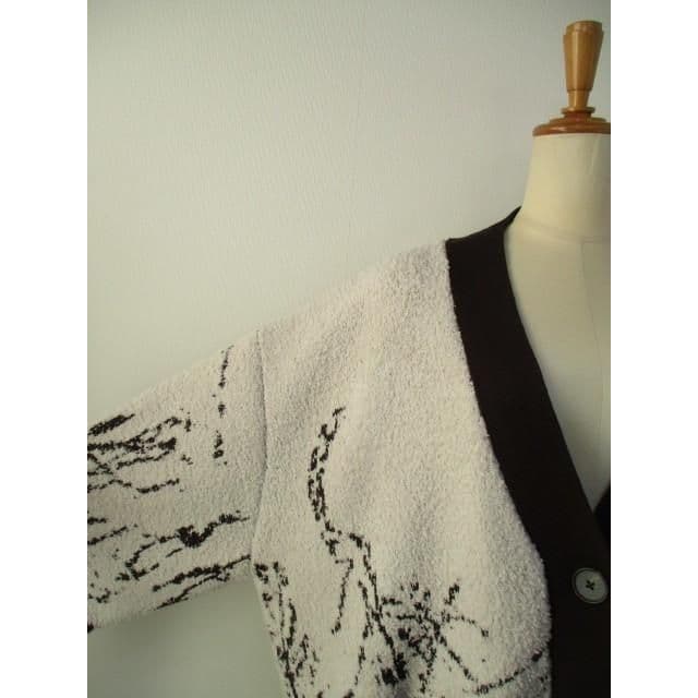 ayane アヤン ニットジャガードモフモフカーディガン