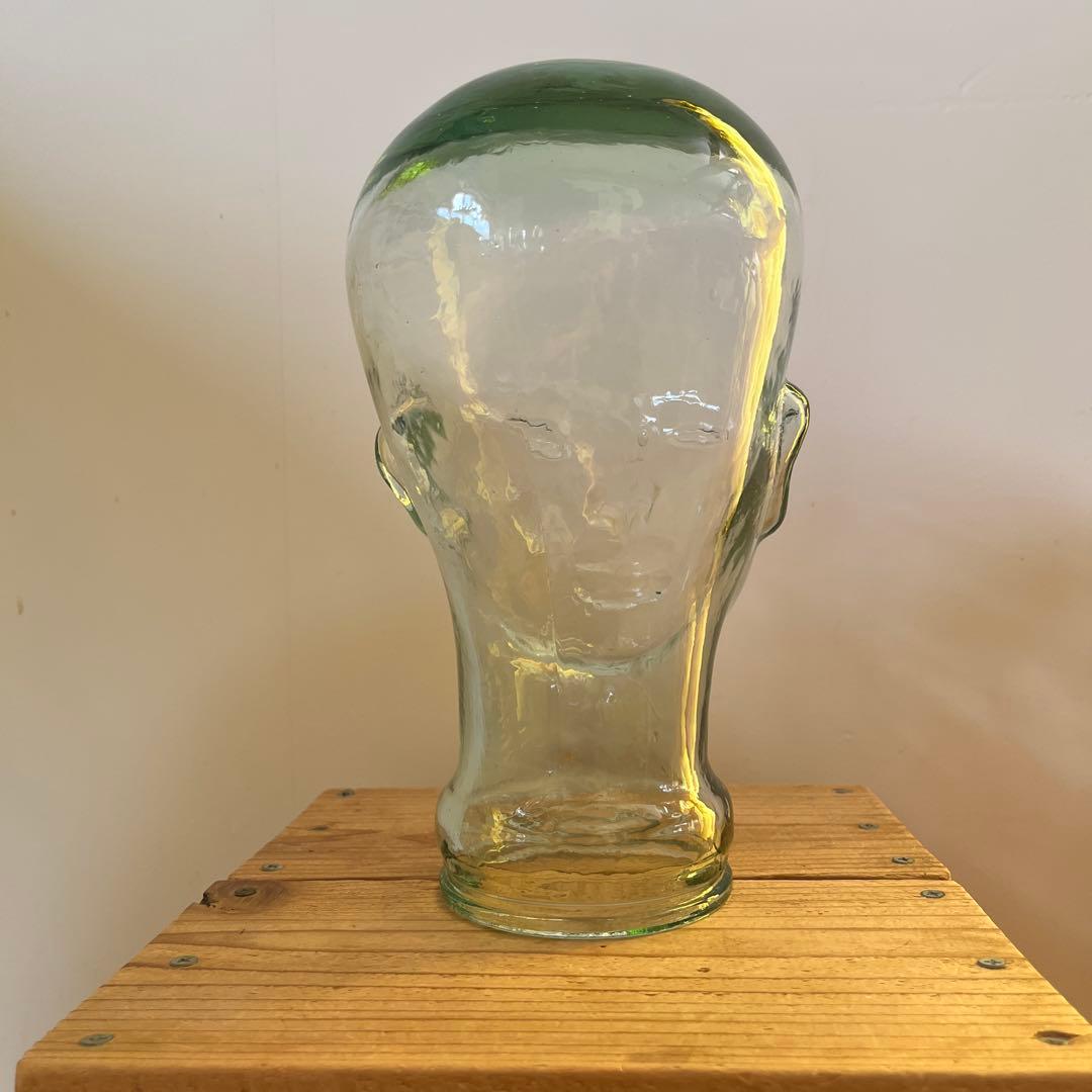 ガラス　顔　トルソー　ヴィンテージ