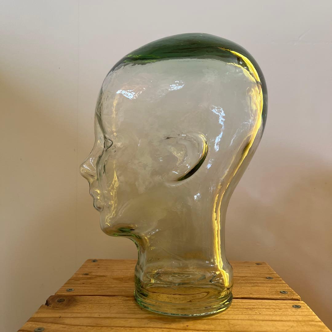 ガラス　顔　トルソー　ヴィンテージ