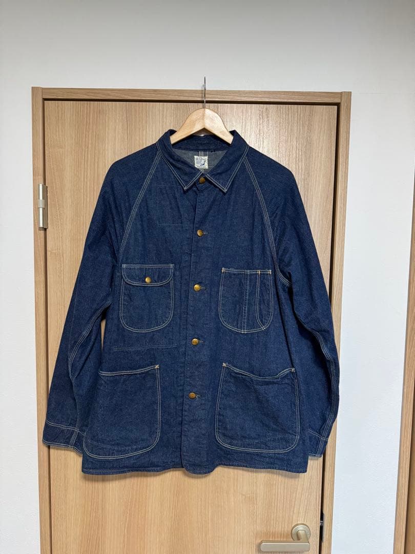 orSlow オアスロウデニムカバーオール ダークブルー