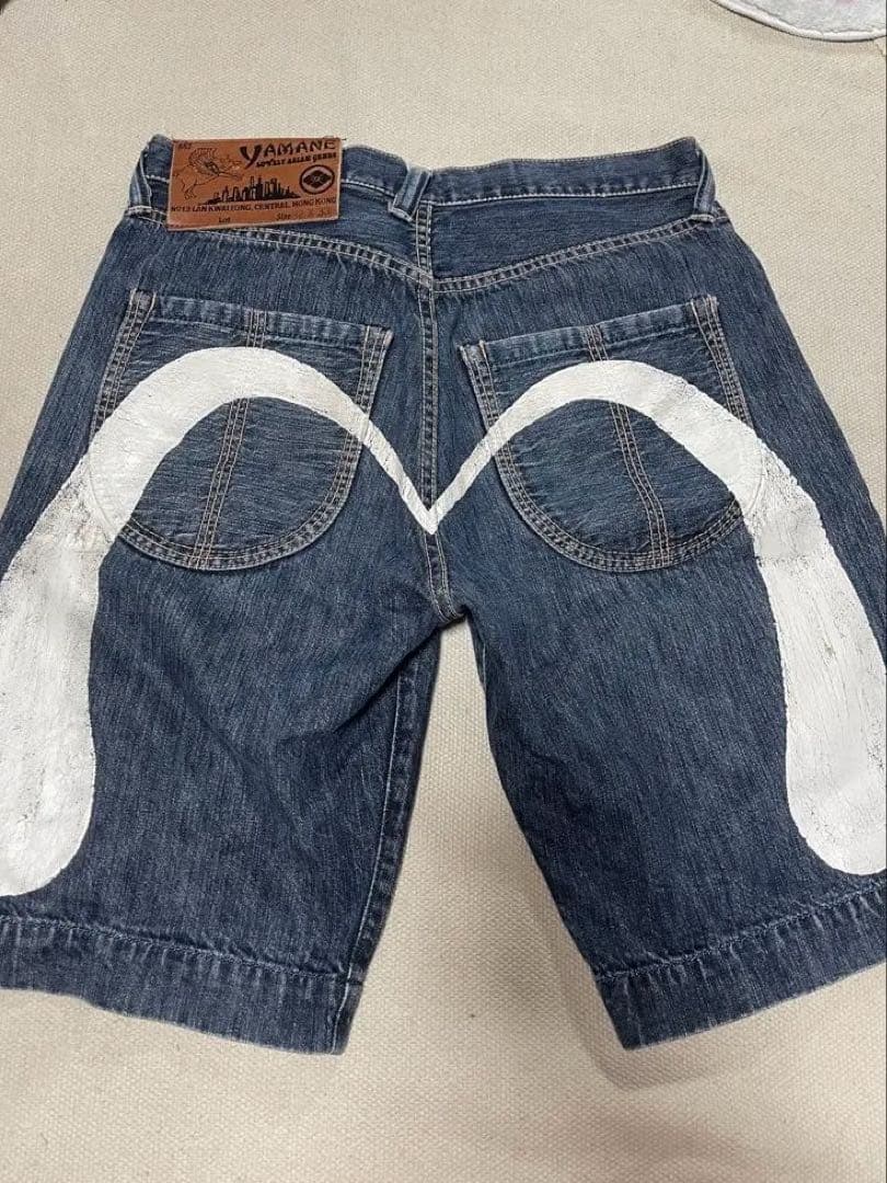 YAMANE EVISU ハーフパンツ ビックカモメ