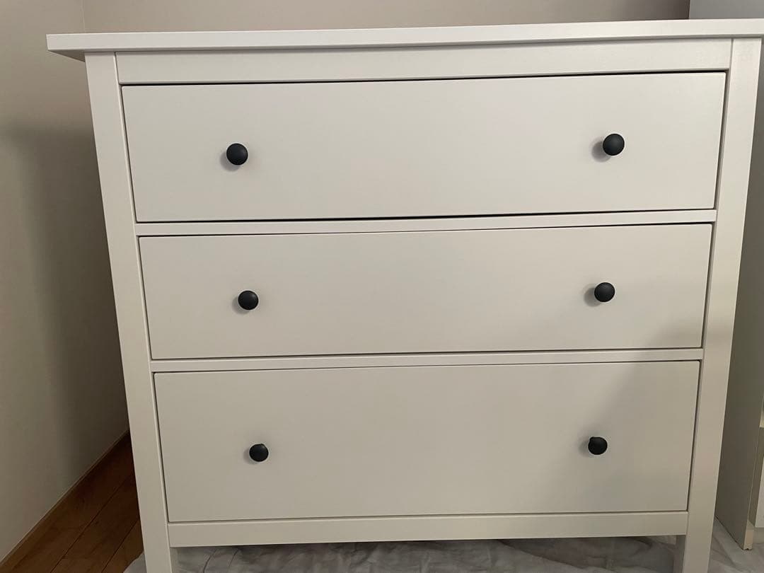 ［美品］IKEA ヘムネス　3段チェスト