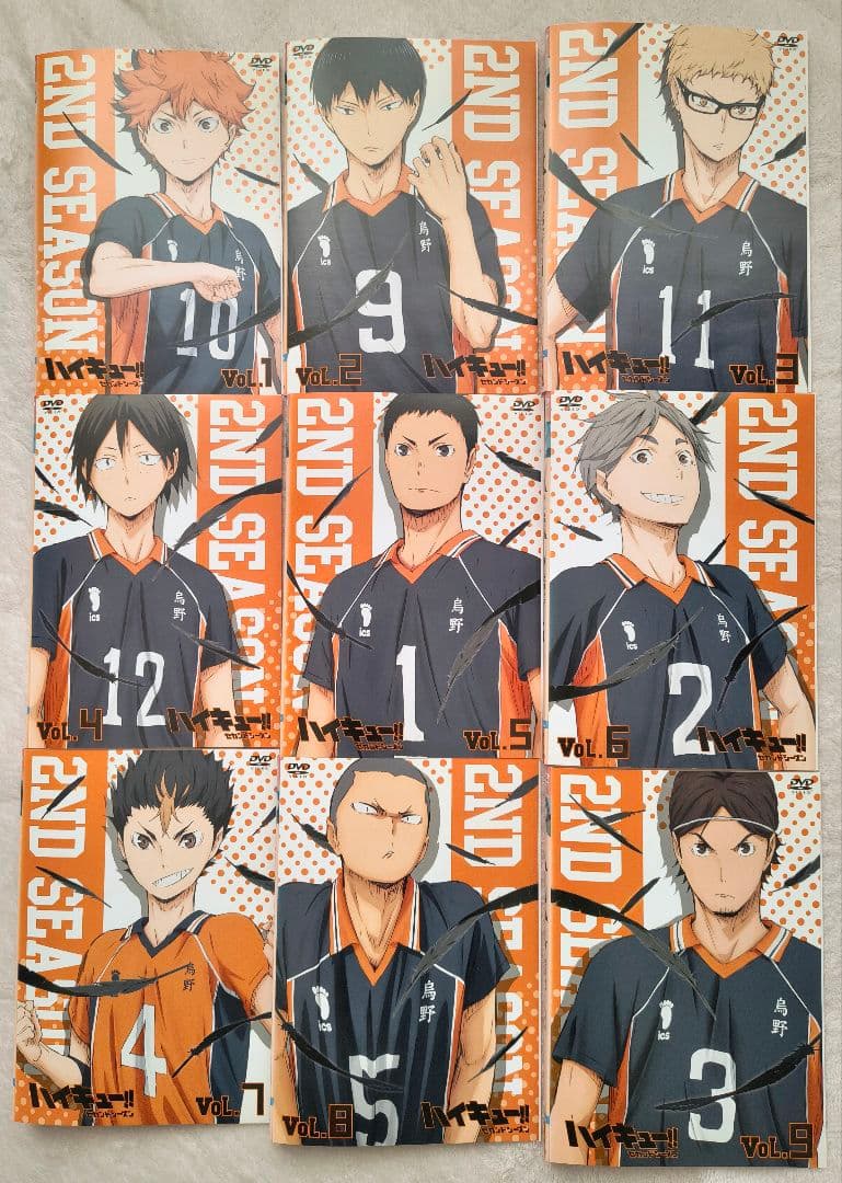 ハイキュー‼︎ 2期 セカンドシーズン DVD 全9巻 全巻セット アニメ