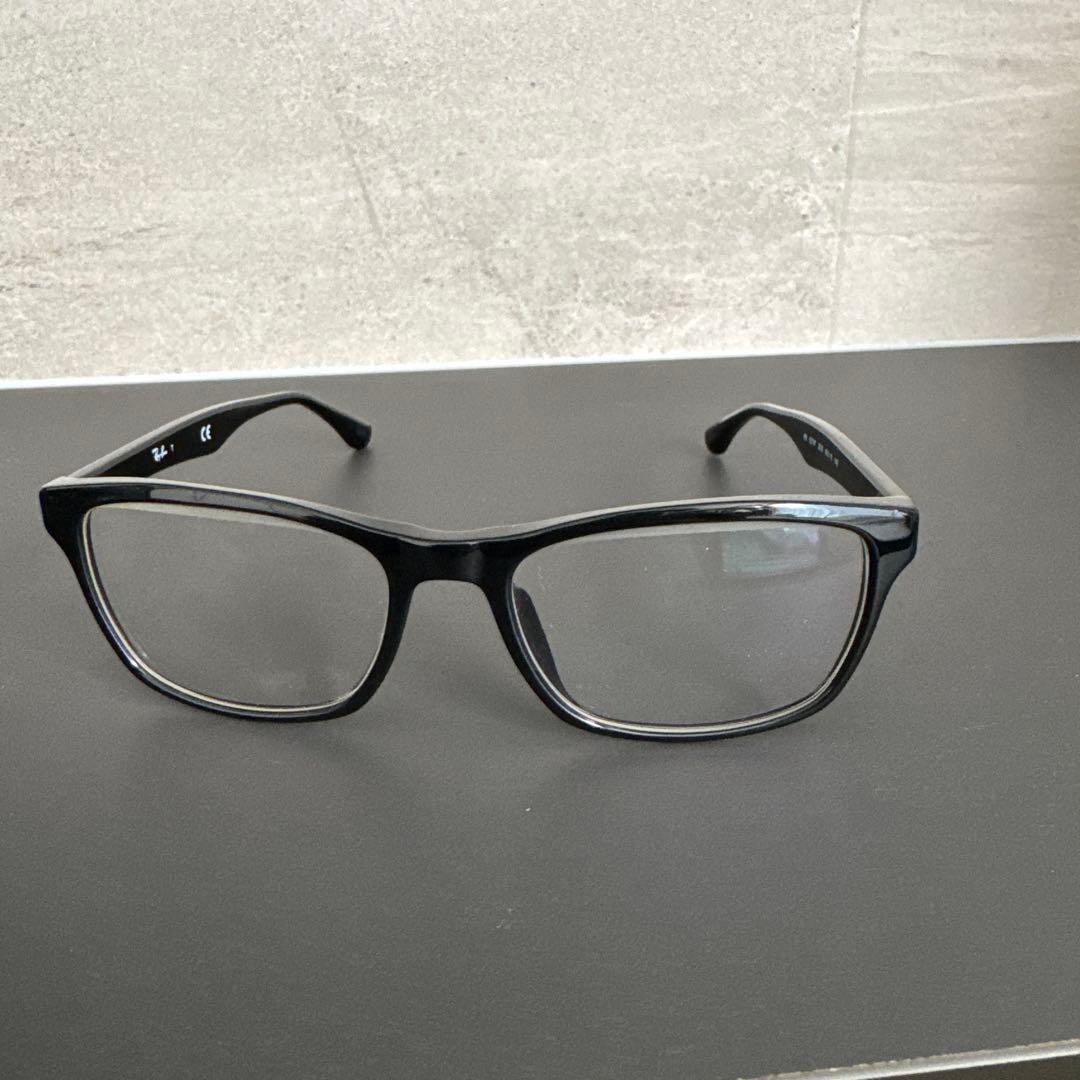 Ray-Ban ブラックフレーム メガネ ケース付き