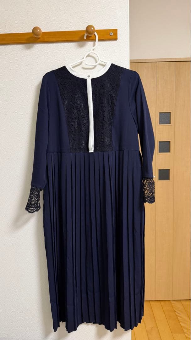 Maison Echelle メゾンエシェル　レースドッキングワンピース　PS