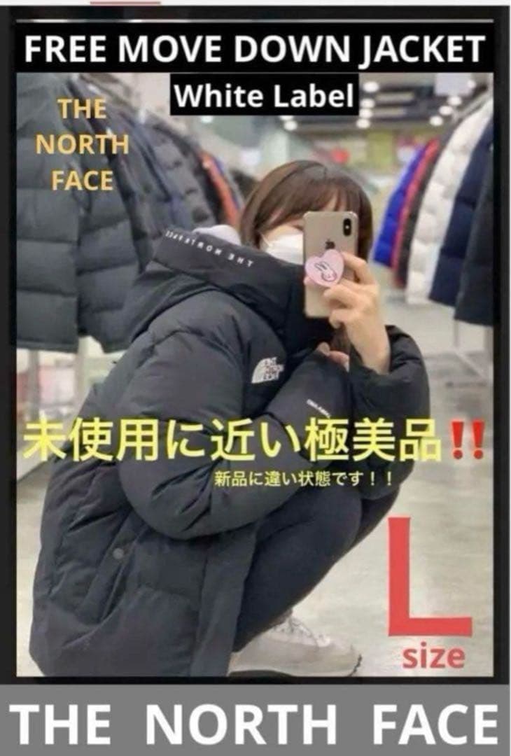 希少ノースフェイス　フリームーブダウンジャケット ブラック　Lサイズ
