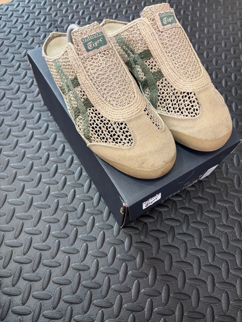 MEXICO 66 SABOT ベージュ/グリーン 27.5cm