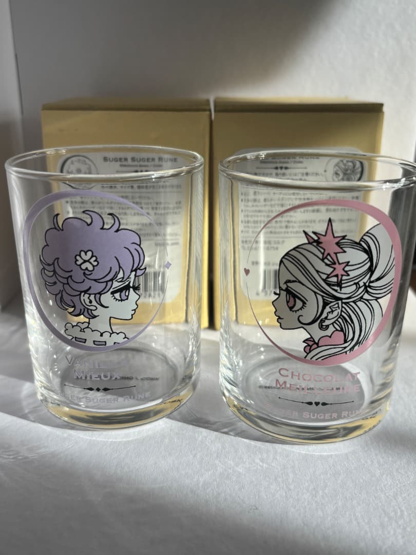 安野モヨコ展　シュガシュガルーン　グラス　コップ　ショコラ　バニラ