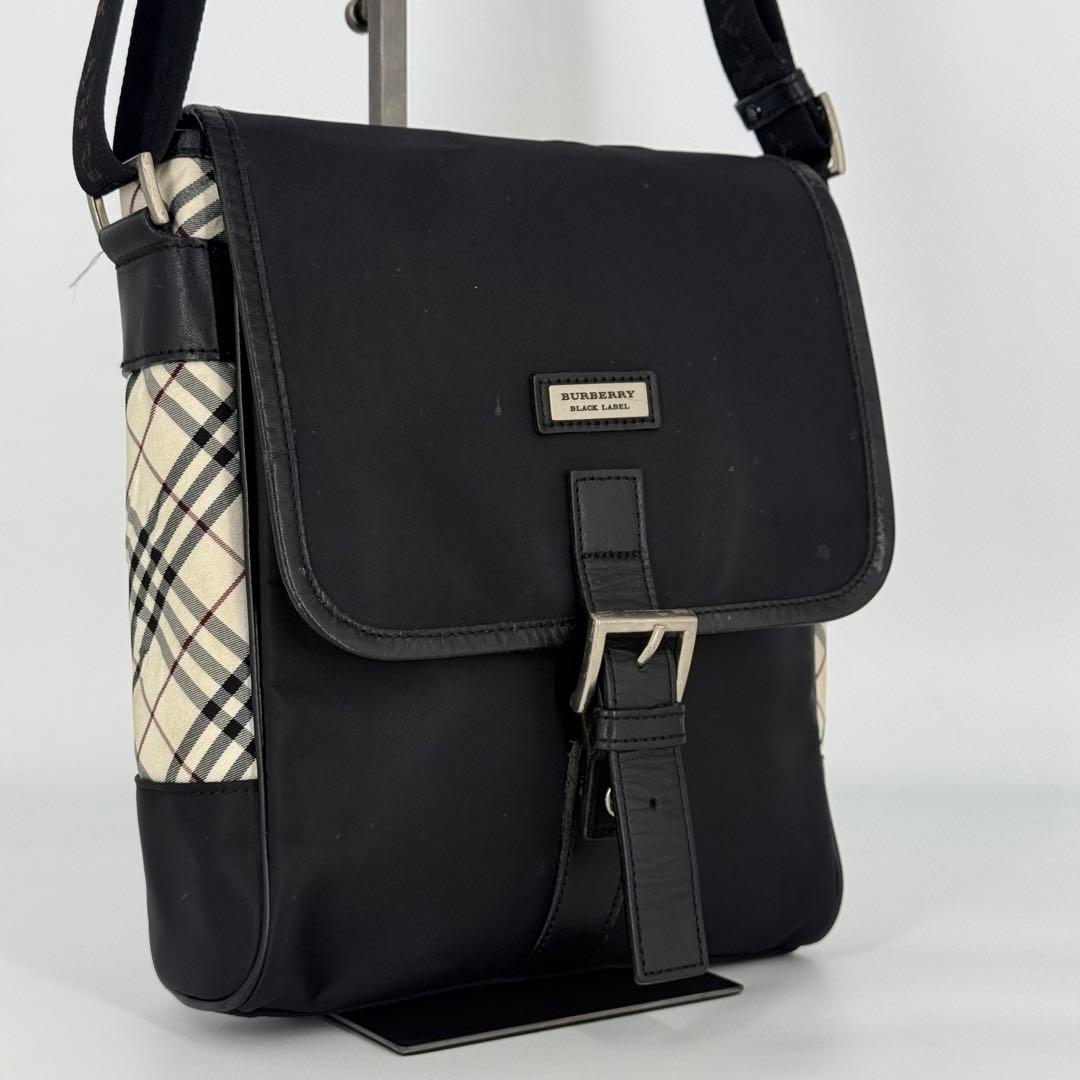 【美品】Burberry BLACK LABELショルダーバッグ　ノバチェック